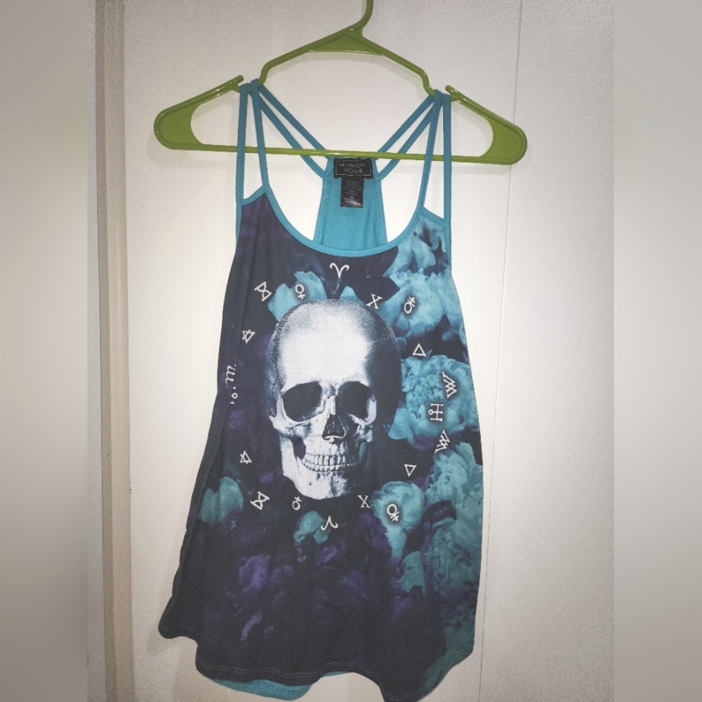 Midnight Hour skull tank top